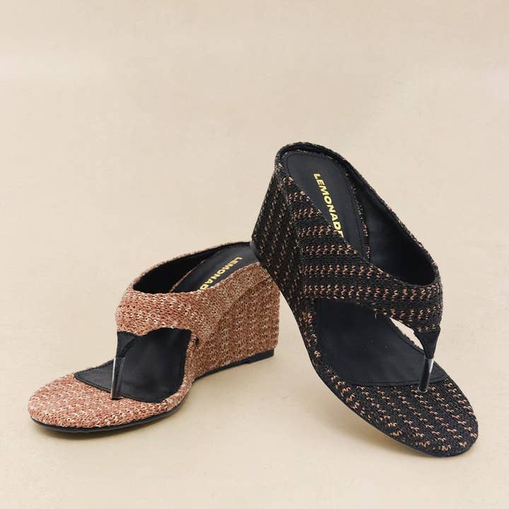 FRAMA - Cunha de Tecido, Estilo Tira-entre-dedos por atacado de Lemonade Shoes