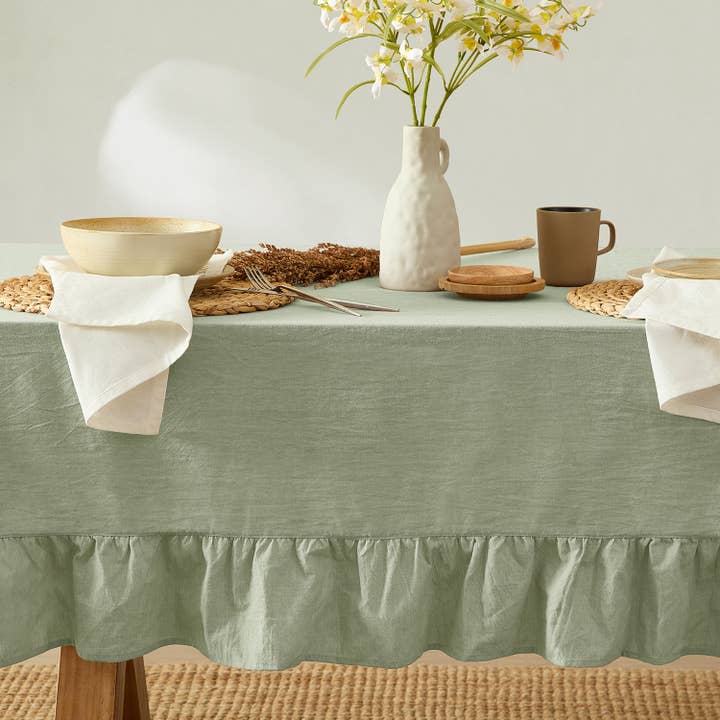 Monday Moose - Wholesale Tablecloth - Corcovado Tablecloth (Sage Green)1