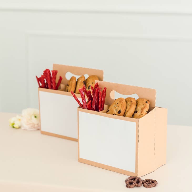 Kraft Cardboard Snack Caddy