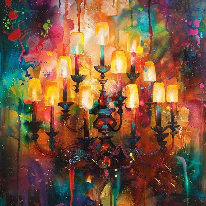 Eldig ljuskrona för wholesale av Paint with Number