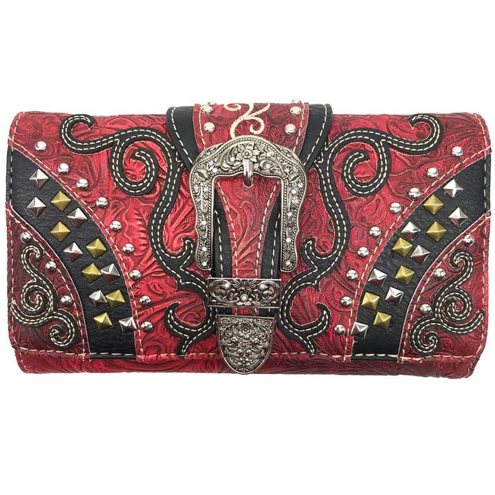 Lunar Deer - Vendita all'ingrosso Portafogli - Donna - Portafoglio Clydesdale con fibbia in stile western4