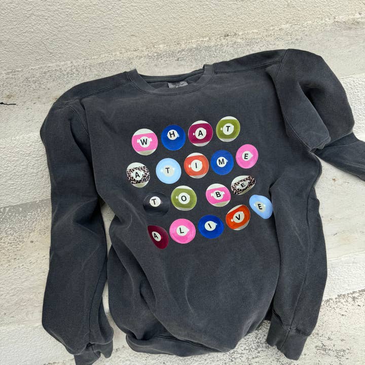 8 Ball Crewneck Sweatshirt for wholesale by Charlie and Claire's