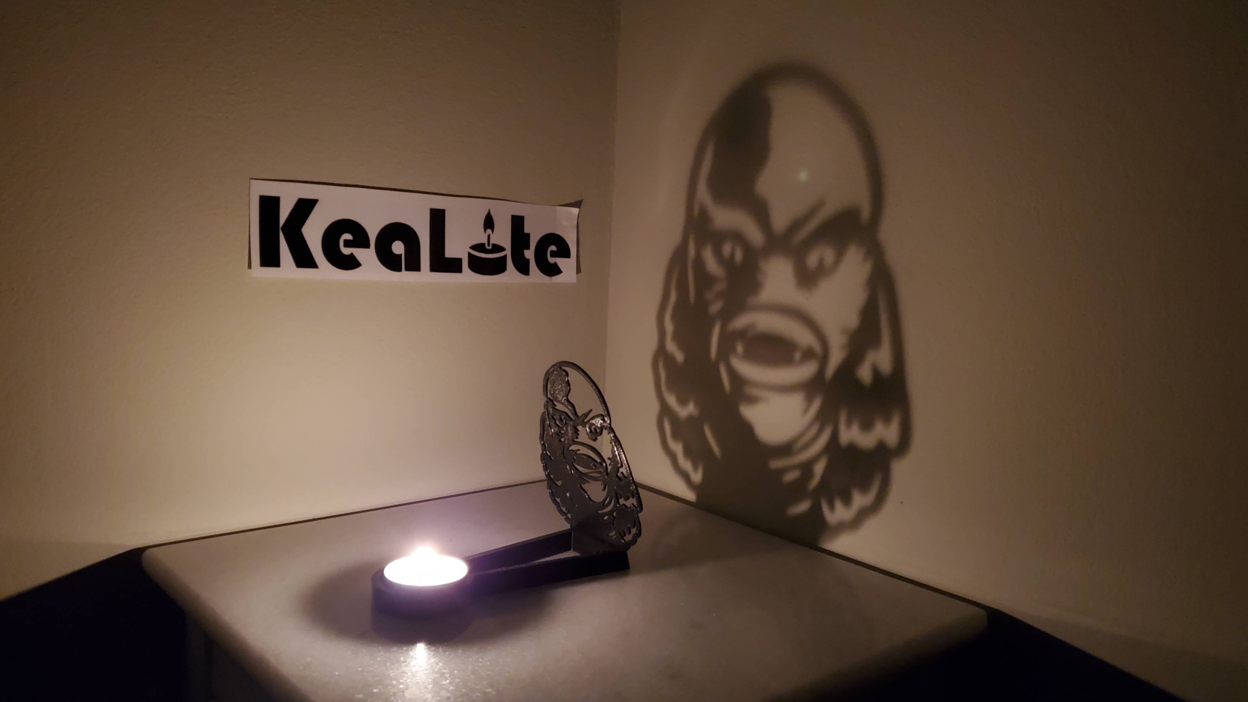 KeaLite - Wholesale Decorative Tabletop Object - KeaLite Black Lagoon Creature Shadow Caster (Ships USA Only)