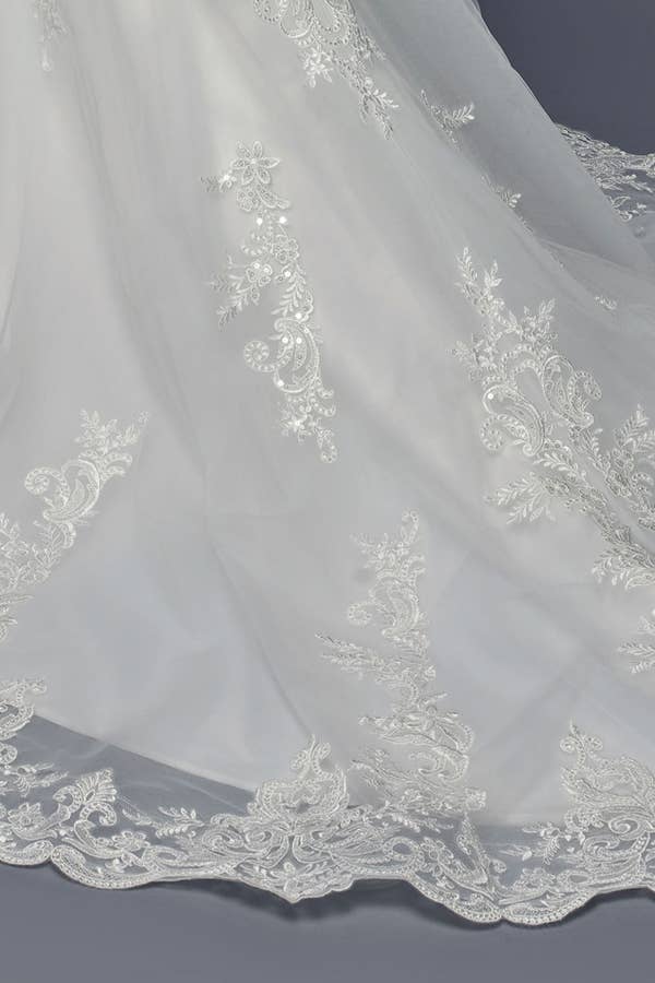 Babyfox Apparel - Vendita all'ingrosso Abito da sera - Donna - Abito da sposa a sirena con maniche lunghe trasparenti e scollo a cuore4