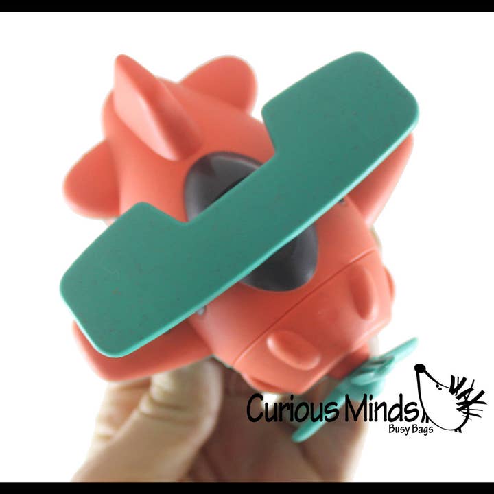 Curious Minds Toys - Vente Avion miniature – enfant - 1 petit hélicoptère en forme d'avion - Blé compostable écologique6