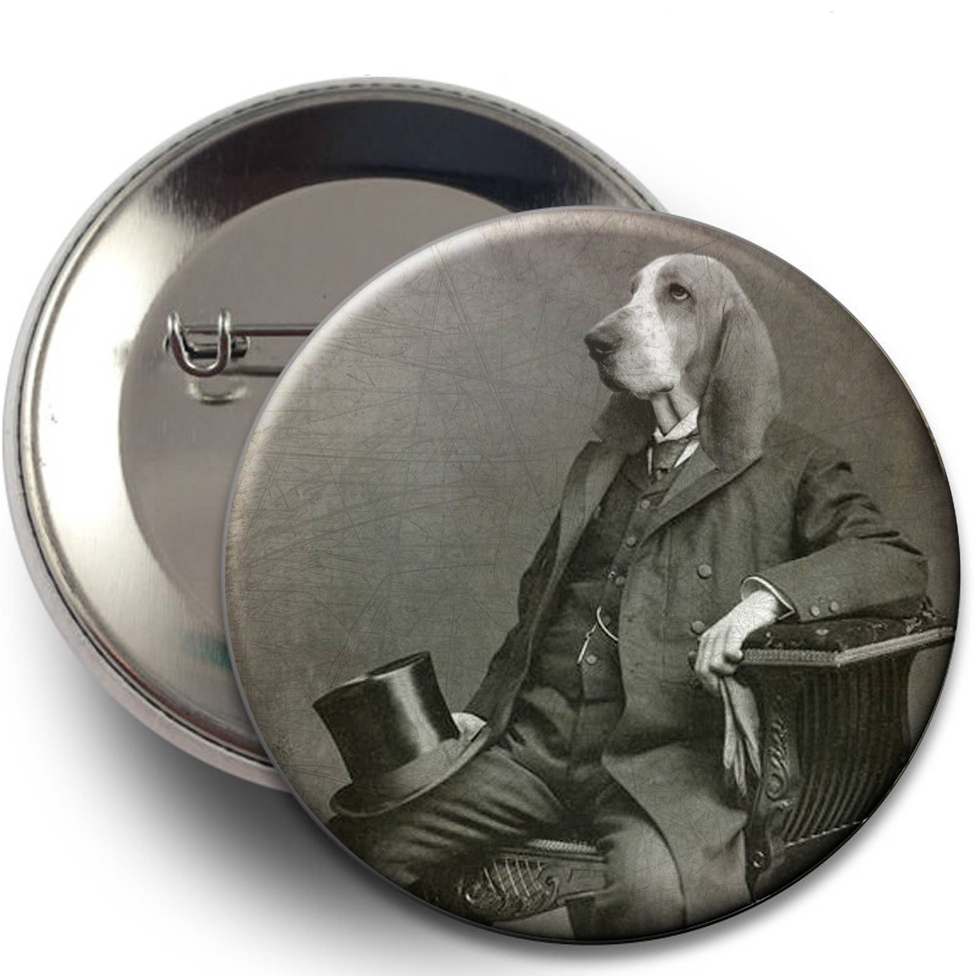 The Wild Oddisorium - Wholesale Lapel Pin/Button - Dog Buttons, Pins, Badges, POS, Funny Dogs in Clothes, Cute2