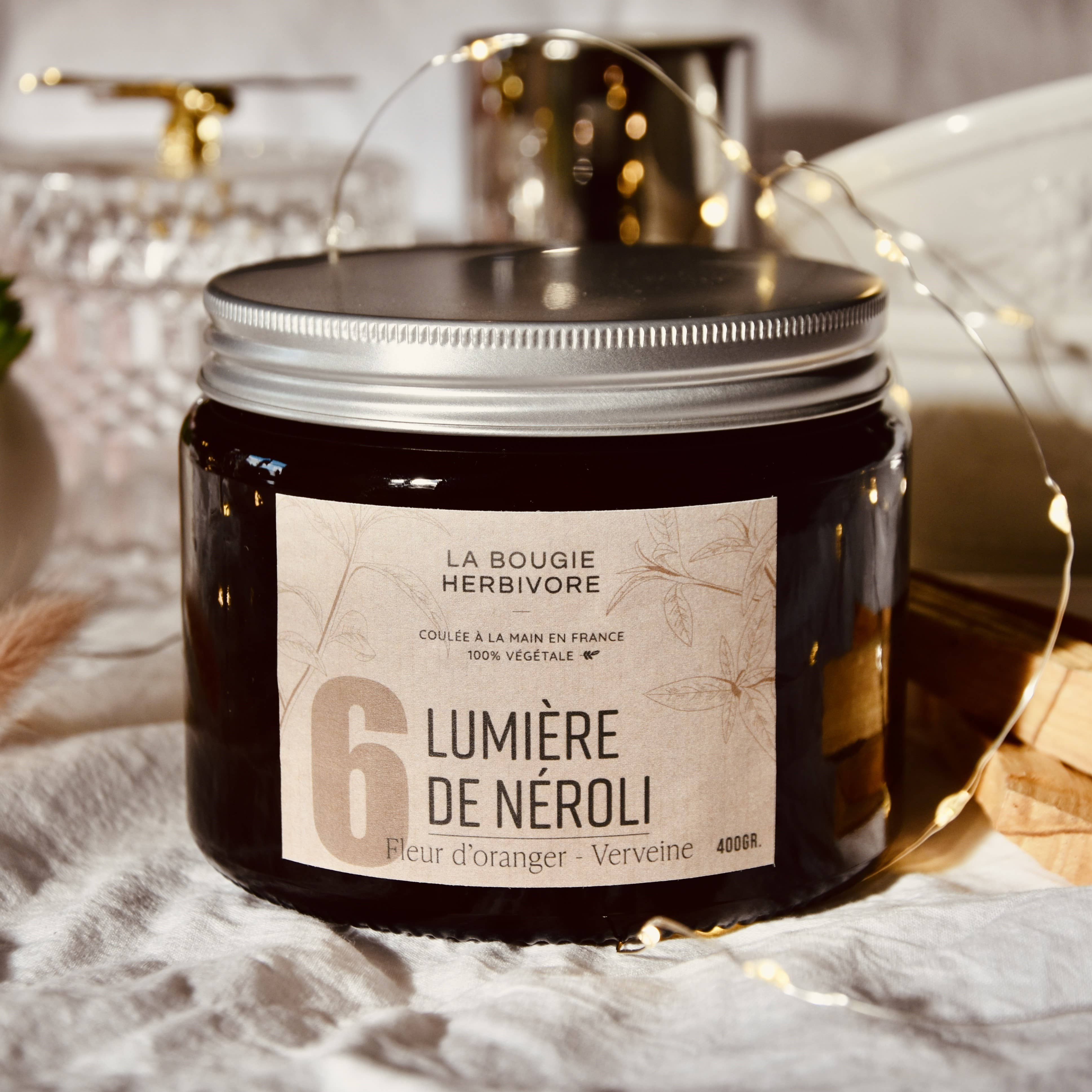 LA BOUGIE HERBIVORE - Venta al por mayor Velas en tarros - SIGNATURE N°6 Luz de Neroli | Flor de Azahar No Tóxica4