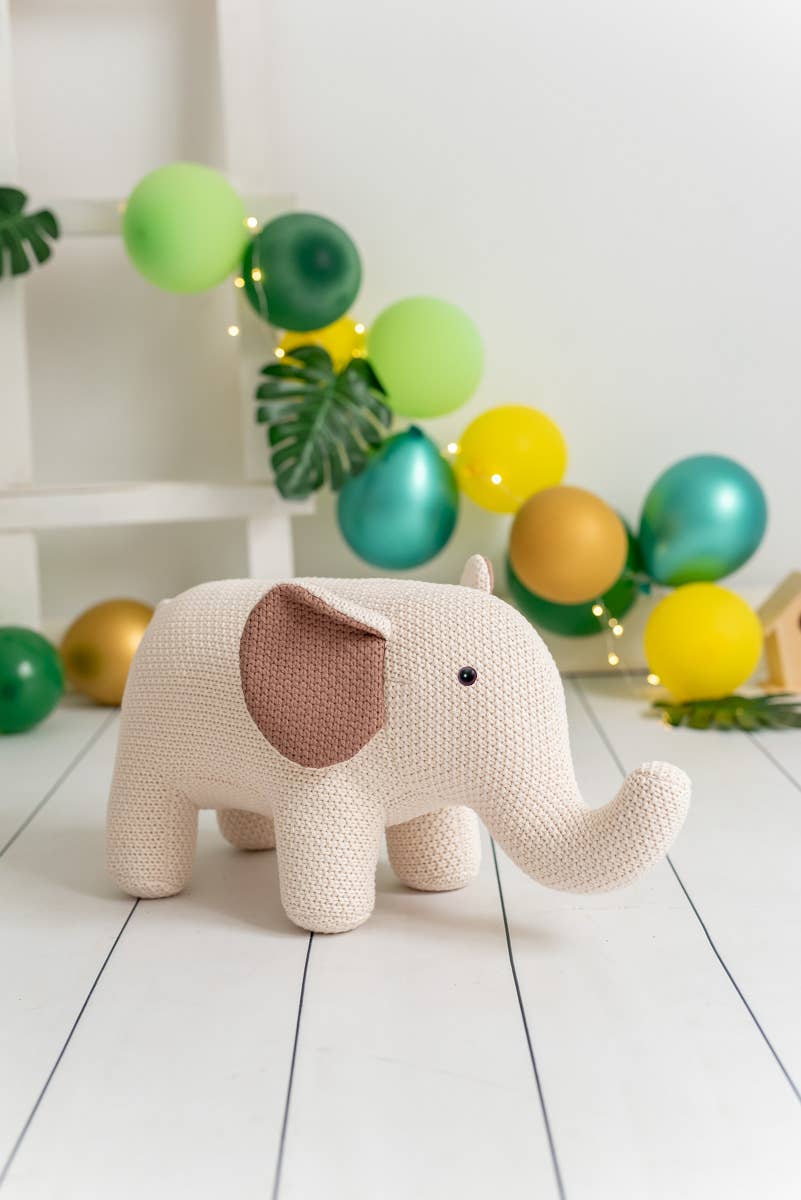 Crochetts - Venta al por mayor Peluche - Niños y bebés - PELUCHE ELEFANTE BUBA 100% ALGODÓN2