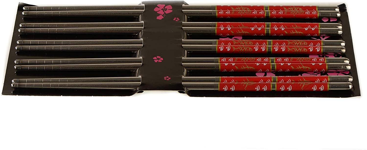 EcoQuality - Wholesale Chopsticks - Premium Reusable Stainless Steel Chopsticks Great for Dinner2