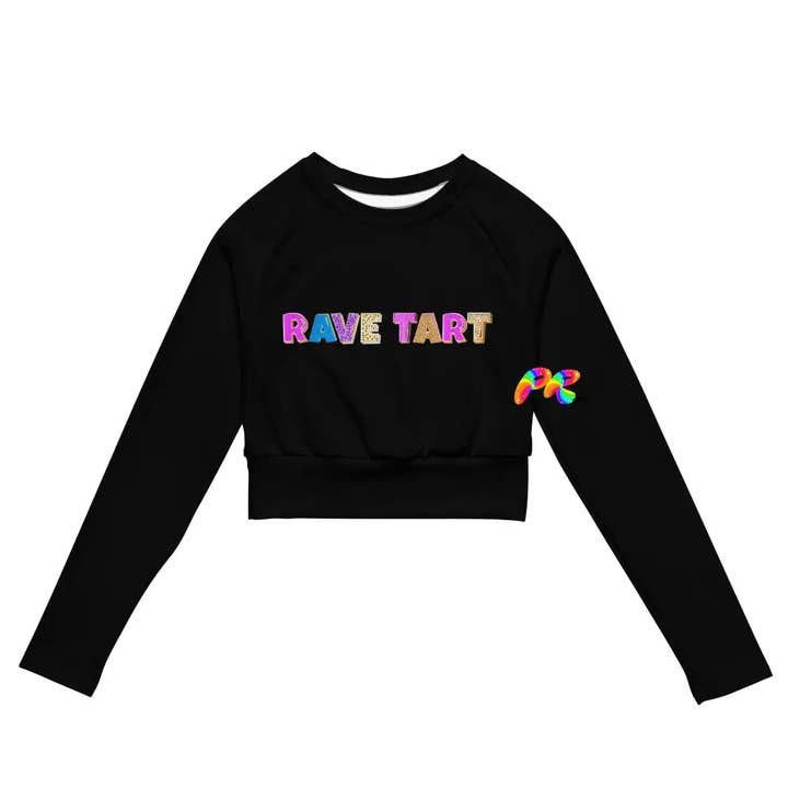 Rave Tart Crop Top met lange mouwen voor wholesale door Prism Raves