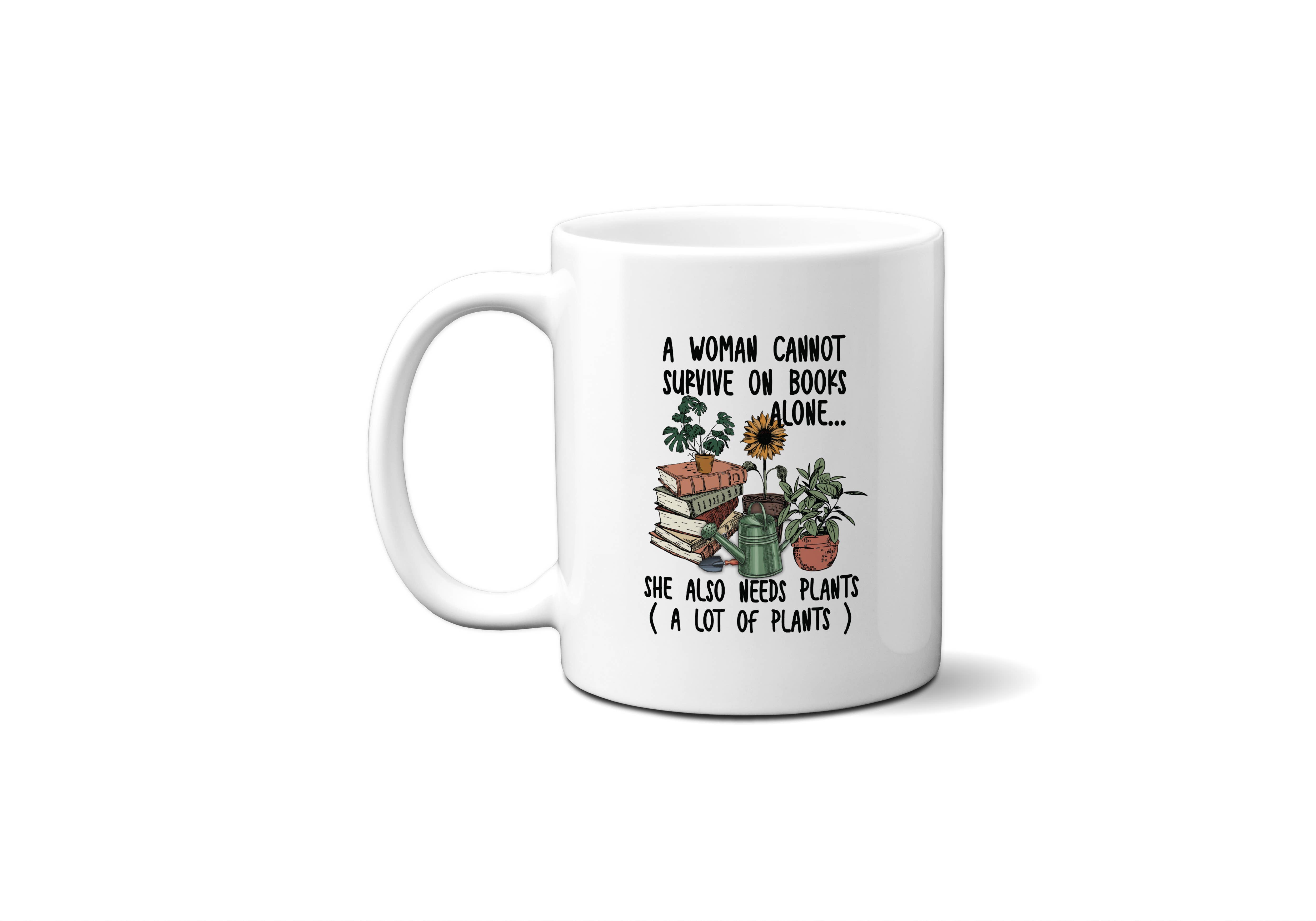 Canary Road - Wholesale Coffee Mug - Books and Plants Mug Funny Garden Gift Coffee Cup Bookish1