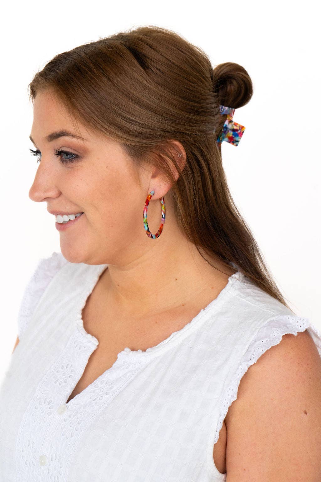 Spiffy & Splendid - Vendita all'ingrosso Orecchini a cerchio - Cameron Fiesta - Orecchini a cerchio grandi colorati, gioielli Spiffy & Splendid18