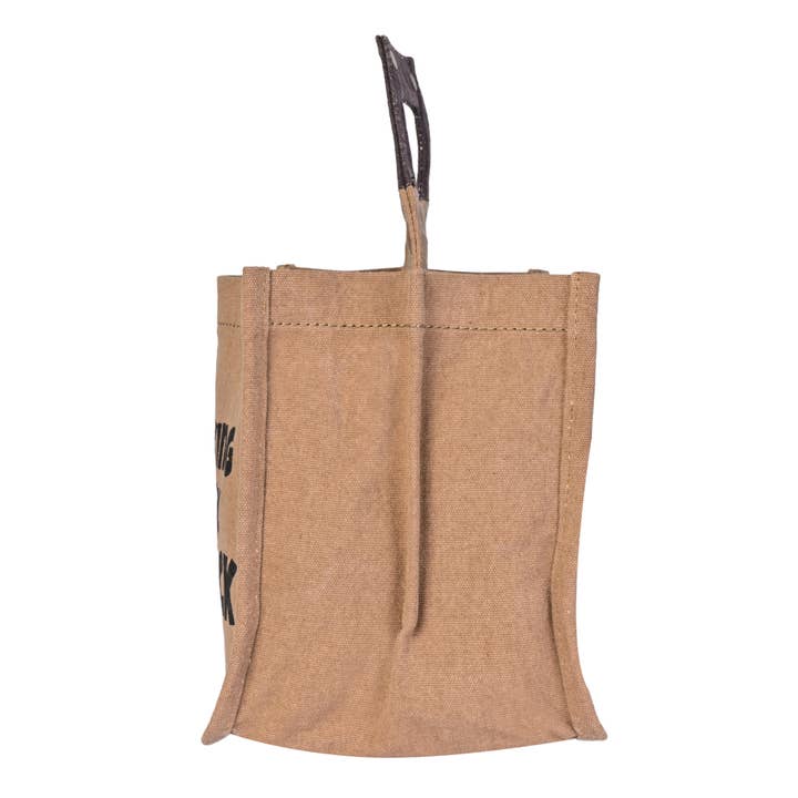 Mona B. – Caddy de cerveja/vinho por atacado – Trabalhando no meu pacote de seis Up-Cycled Canvas Beer Caddy M-65493