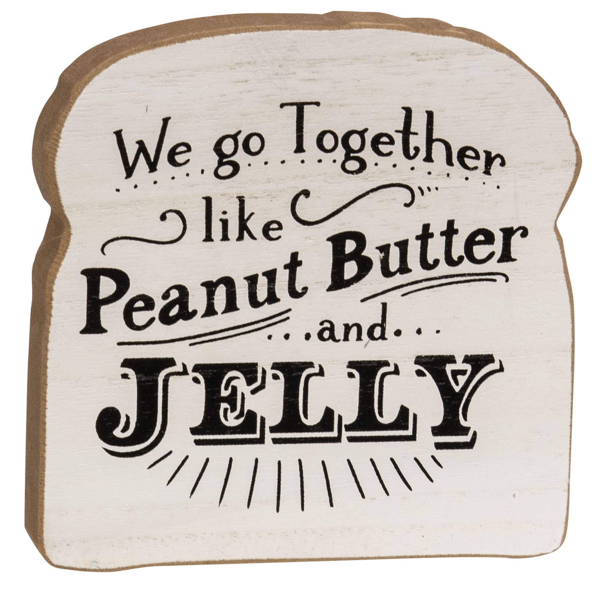 Col House Designs - Vente Pancarte - Butter On My Toast Block Sitter, assortiment de 23