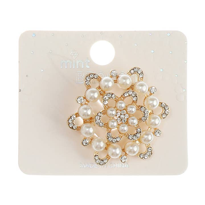 Parel broche voor wholesale door Atlas Fashion