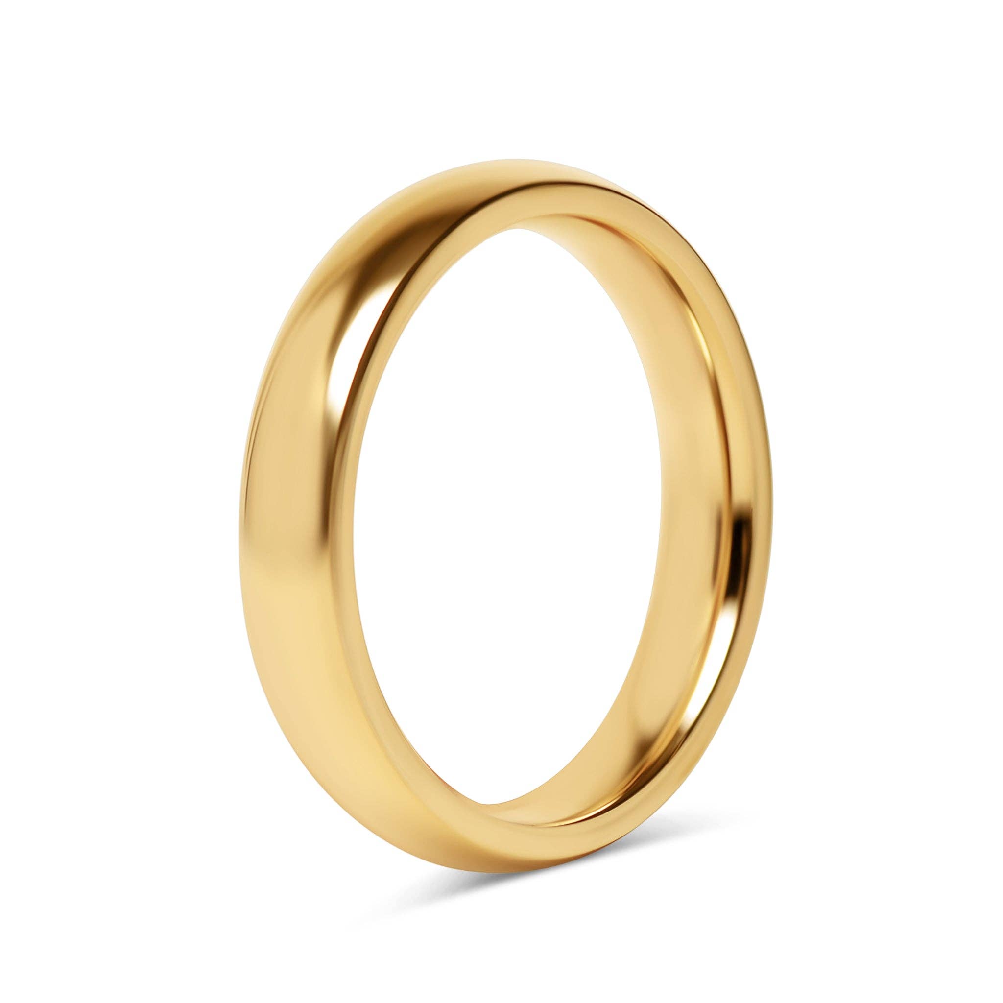 WJW - Wholesale Band/Stacked Ring - Stainless Steel Blank Gold Ring13