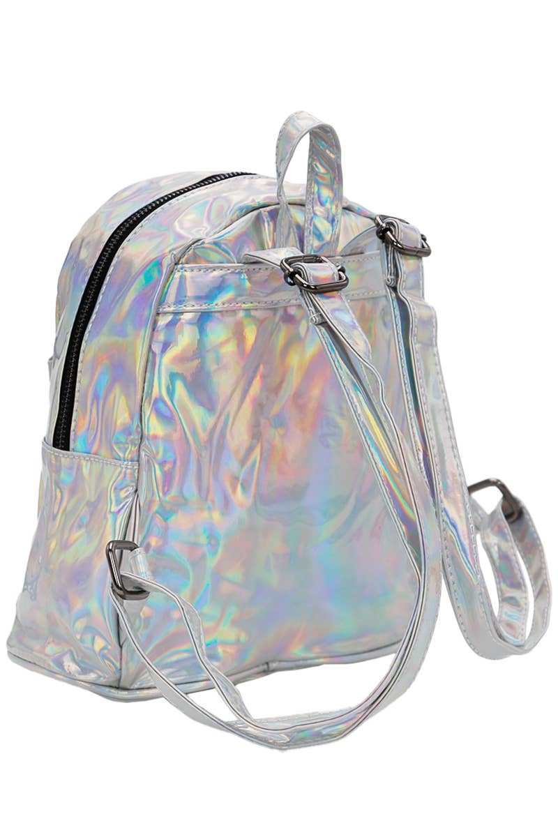 Cap Zone - Wholesale Backpack - Women's - Shiny Retro Rave Festival Metallic Gloss Backpack12