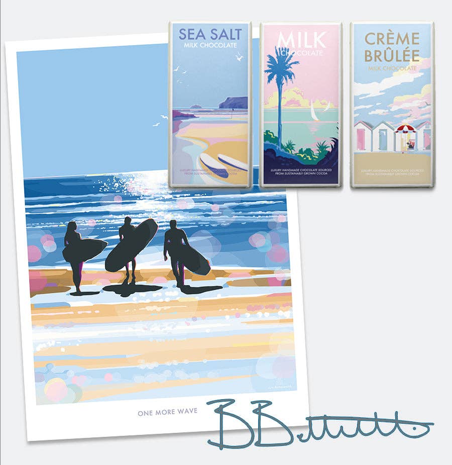 BeckyBettesworth - Wholesale Art Print - One More Wave Positive Quote Print1