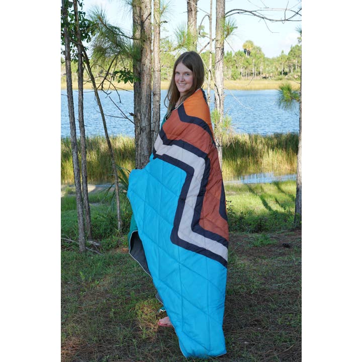 Earth Ragz - Wholesale Throw Blanket - 4 IN 1 PUFFER BLANKET MOUNTAINS3