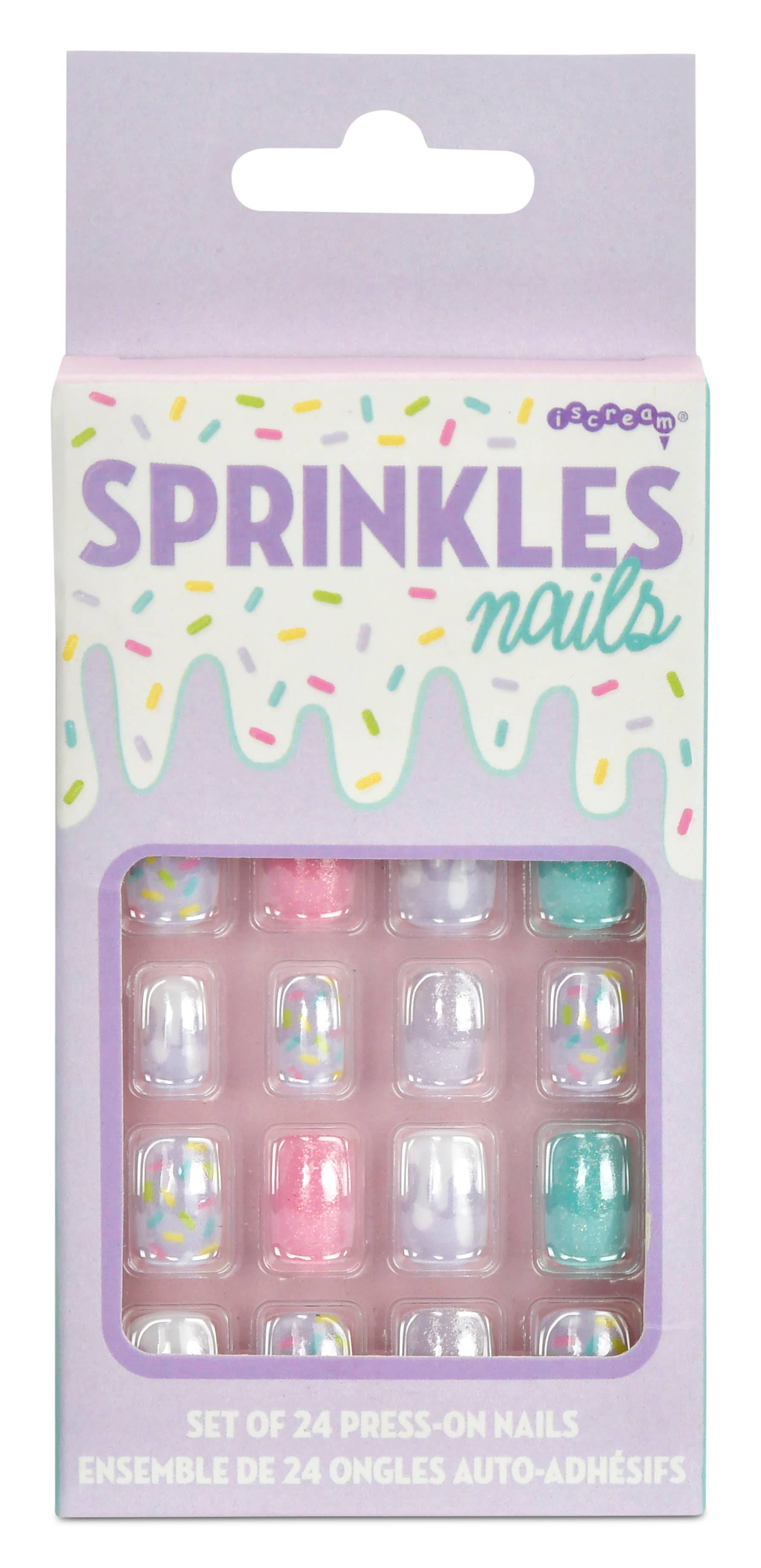 Iscream - Wholesale Press-On/Fake Nails - SPRINKLES PRESS ON NAIL SET