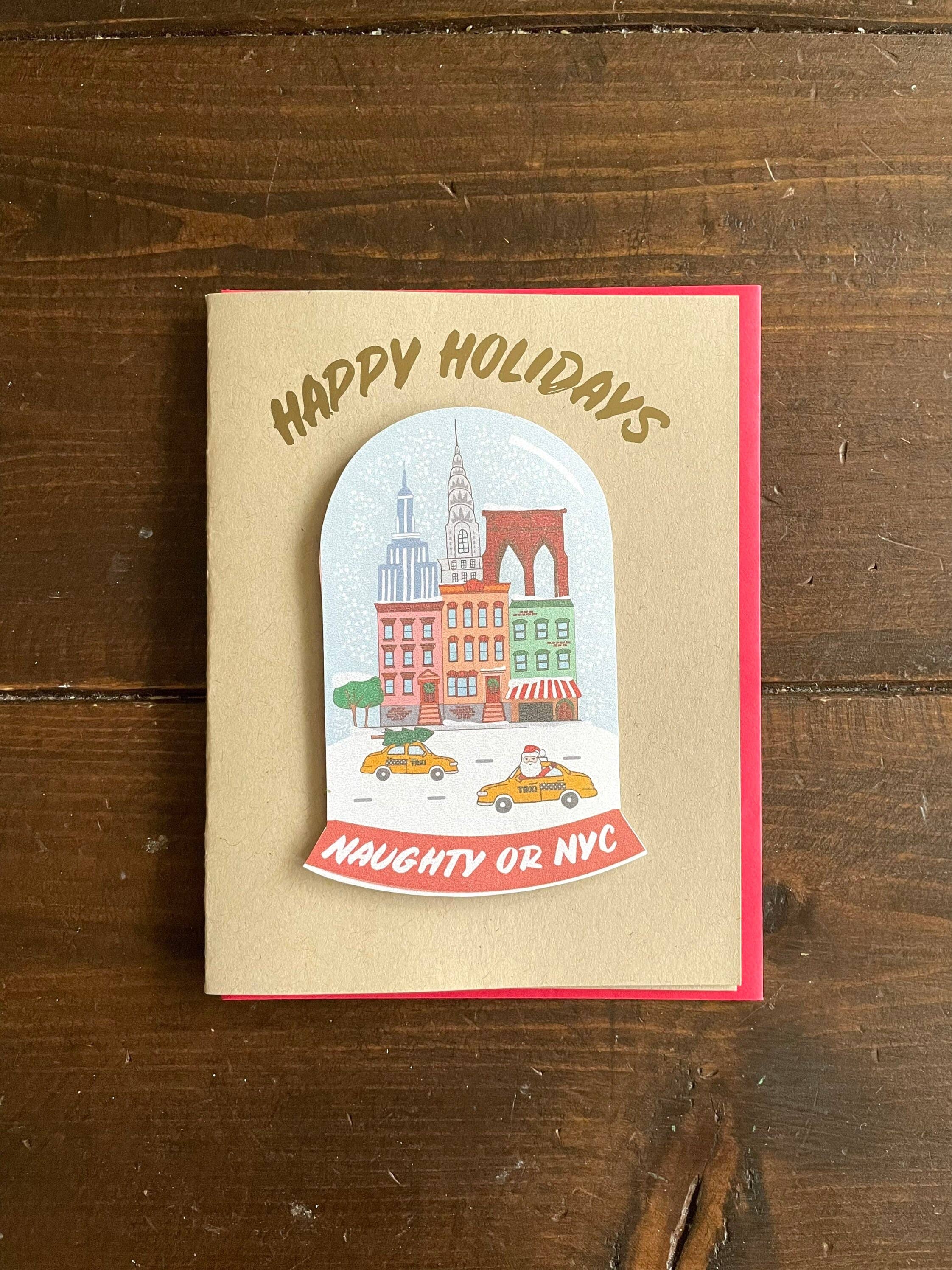 Papermain - Wholesale Christmas Card - New York 3D Snow Globe Christmas Card0