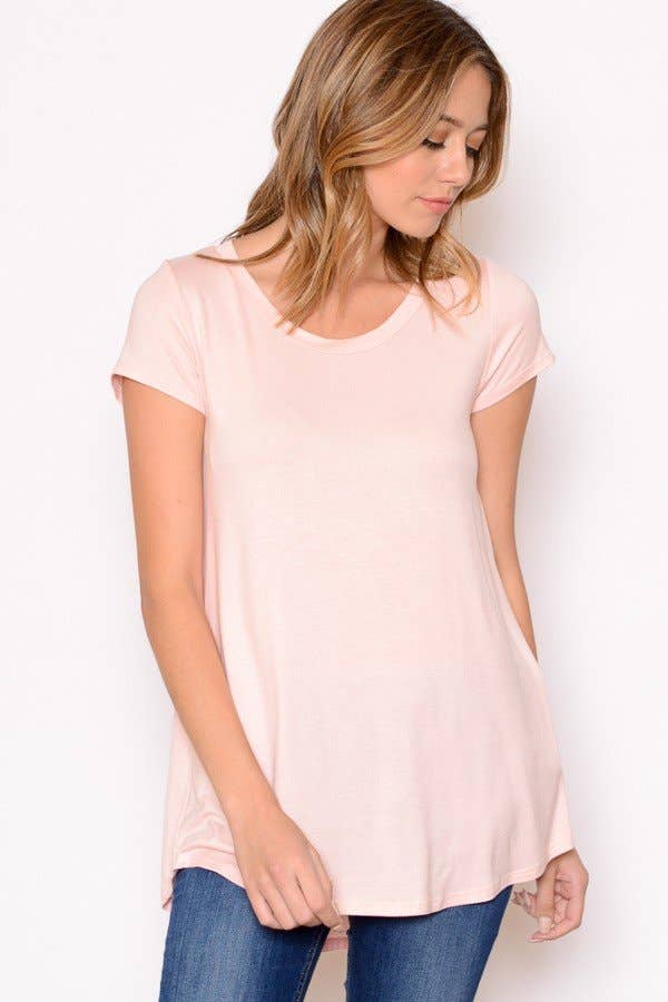 Chris & Carol Apparel - Wholesale Tunic - Women's - XJ413145T - Perfect Solid Plus Size Basic Tee Short Sleeve14