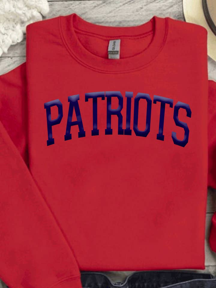 Patriots PUFF Vinyl New England 3D Embossed Football Gear for wholesale by A Blessed Texas Mess Boutique
