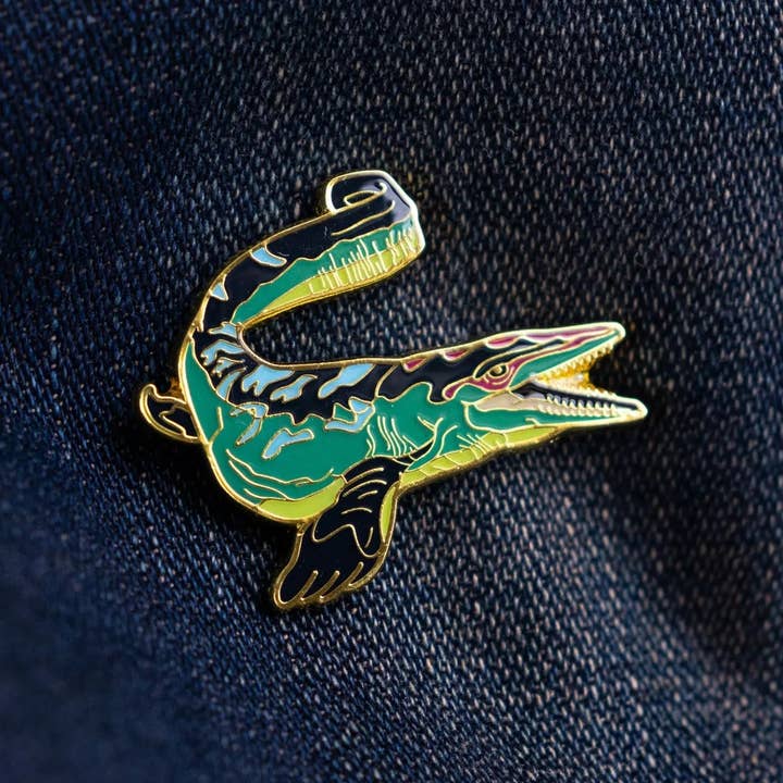 Stemcell Science Shop - Wholesale Lapel Pin/Button - Mosasaurus Enamel Pin (Mosasaurus hoffmanni)2