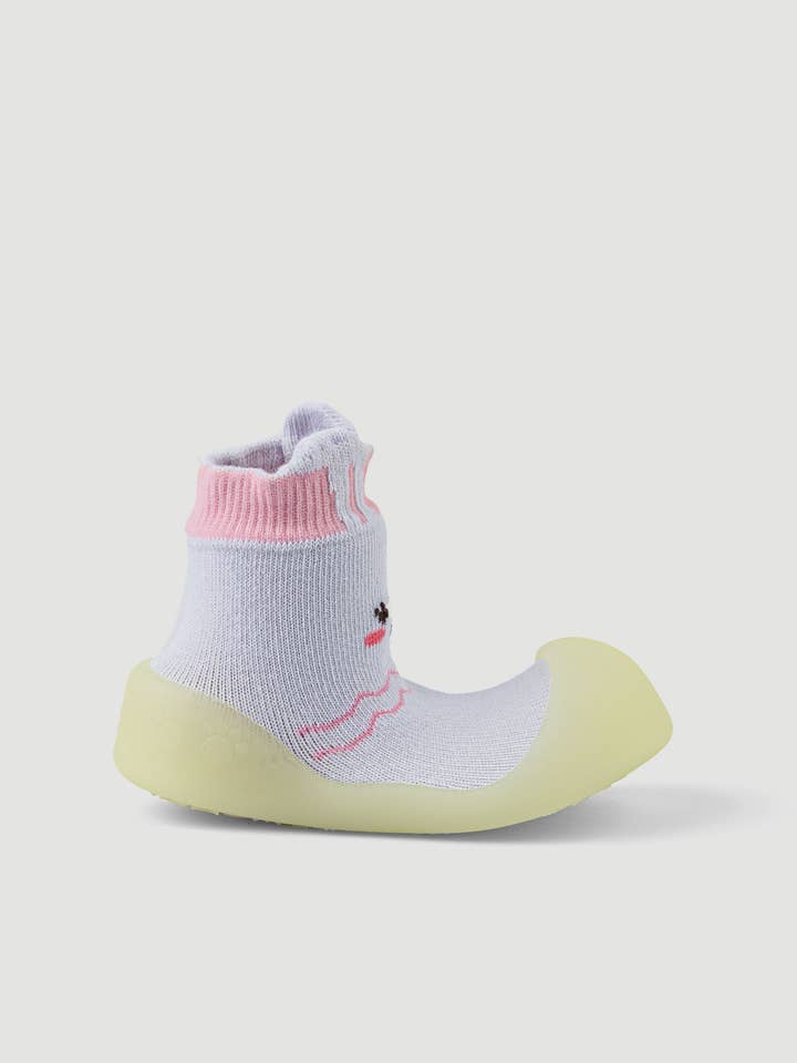 Baby flicka bomull tossor med kanin för wholesale av Bigtoes