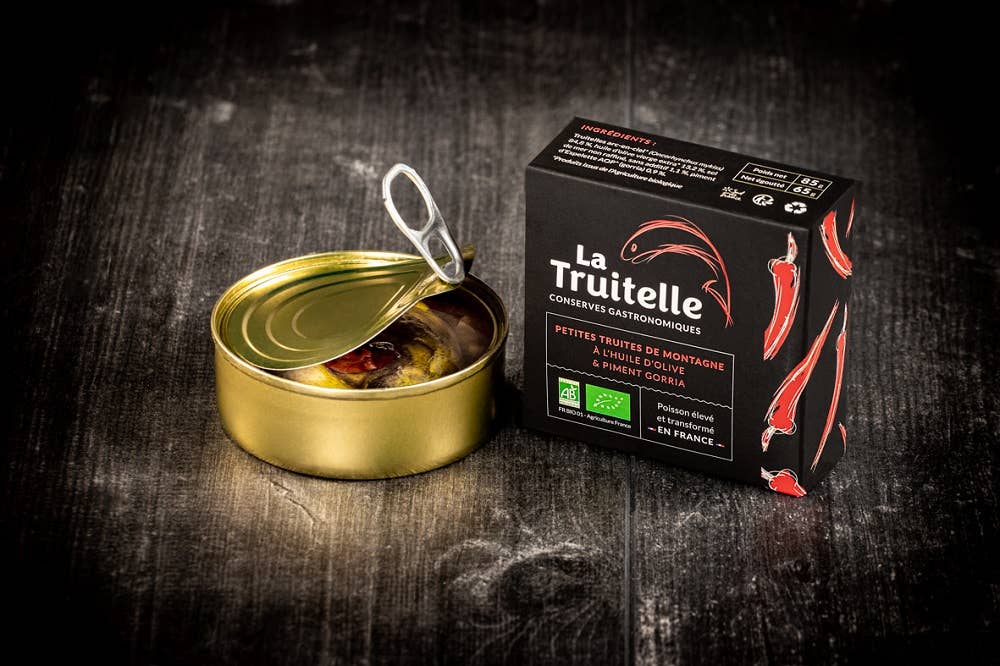 La Truitelle - Wholesale Tinned Fish - Small mountain trout in olive oil and chili1