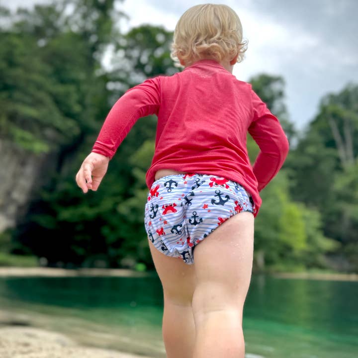 Swim Diaper - Crabby for wholesale by Smart Bottoms