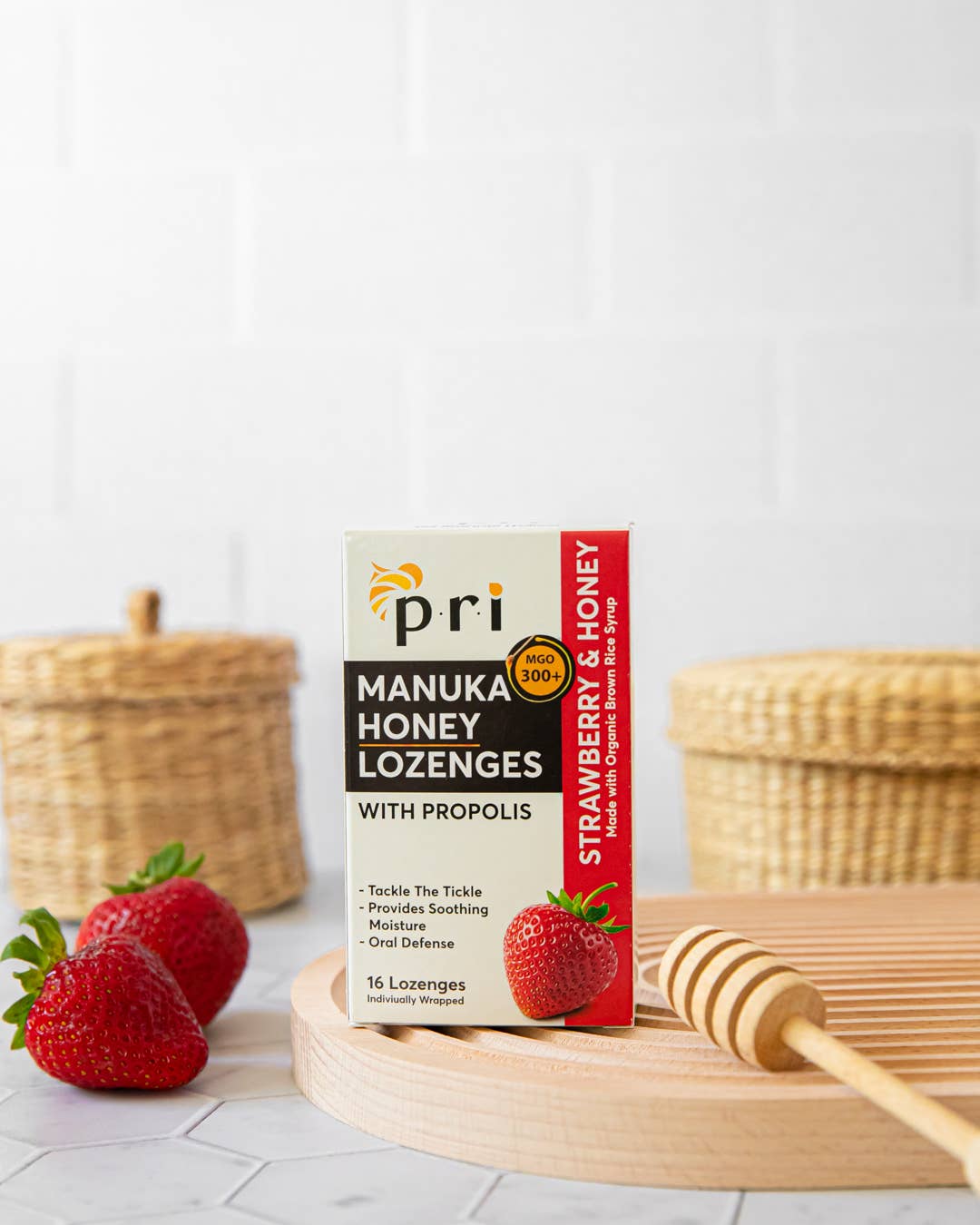 Pacific Resources - Wholesale Lozenges/Cough Drops - Manuka Honey & Propolis Lozenges/Cough Drops Strawberry 2