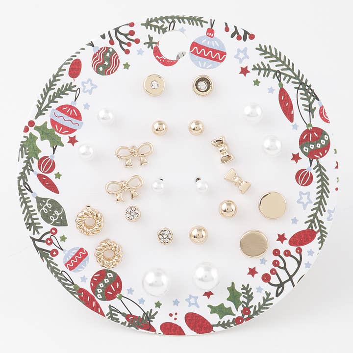 Ensemble de clous d'oreilles des fêtes pour la vente par 3AM BY H&D ACCESSORIES