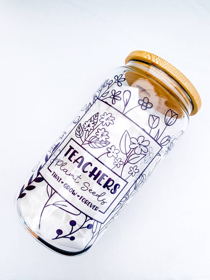 Taza de vidrio Teachers Plant Seeds That Gro para venta al por mayor de Lyla & Rose