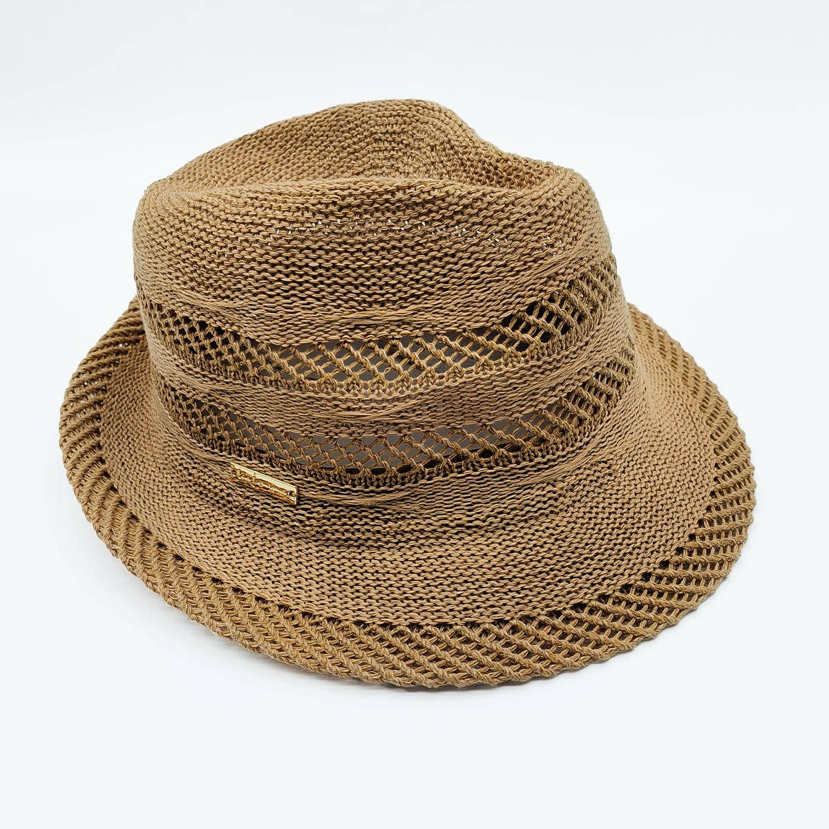 Brown STRAW SUN PROTECTION BUCKET HAT_CWAH1332 for wholesale on Faire0