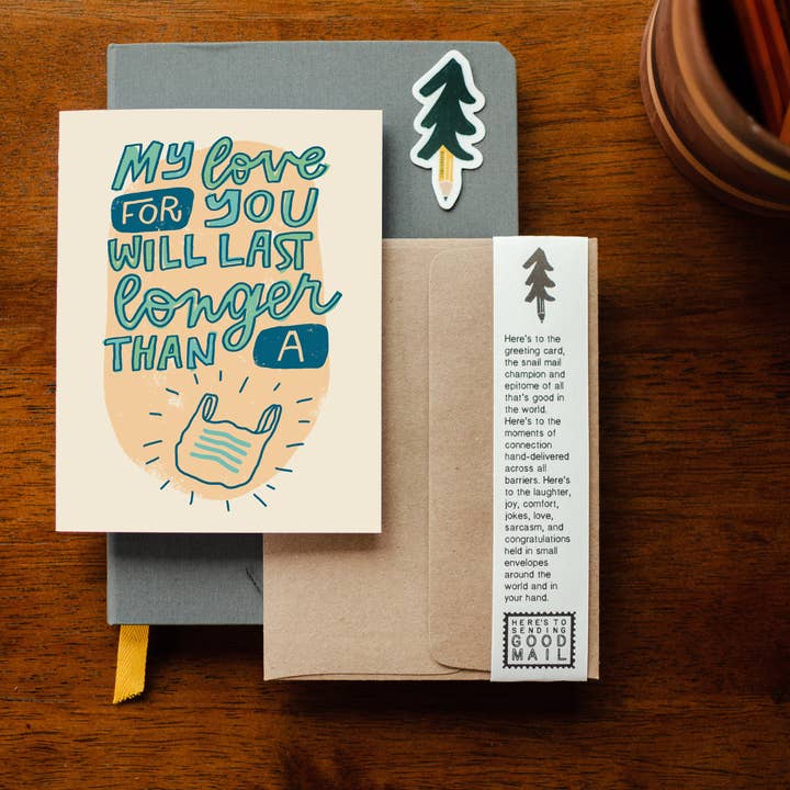 More than A Plastic Bag Greeting Card for wholesale by Cayligraphy