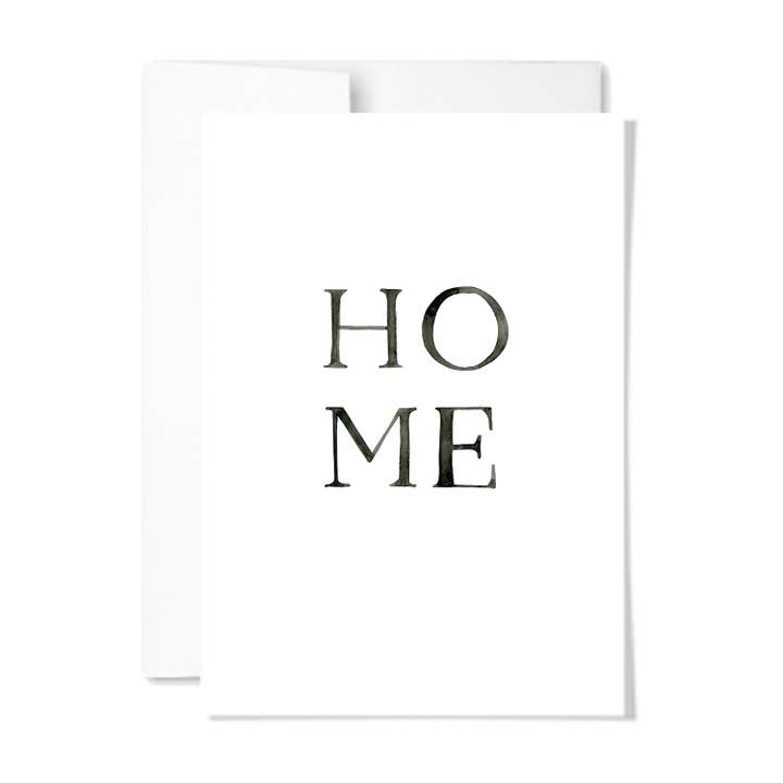 Handbemalte HOME-Karte — originale Einweihungskarte für den Großhandel von paperscript