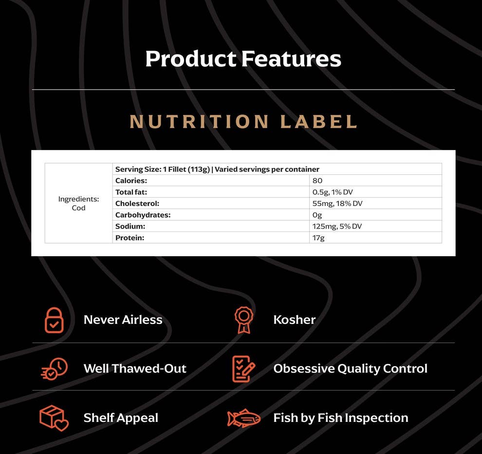 Legend of Jona – Peixe/frutos do mar por atacado – Filetes de Bacalhau JONA 2oz - 8oz - Embalados em Tabuleiro4