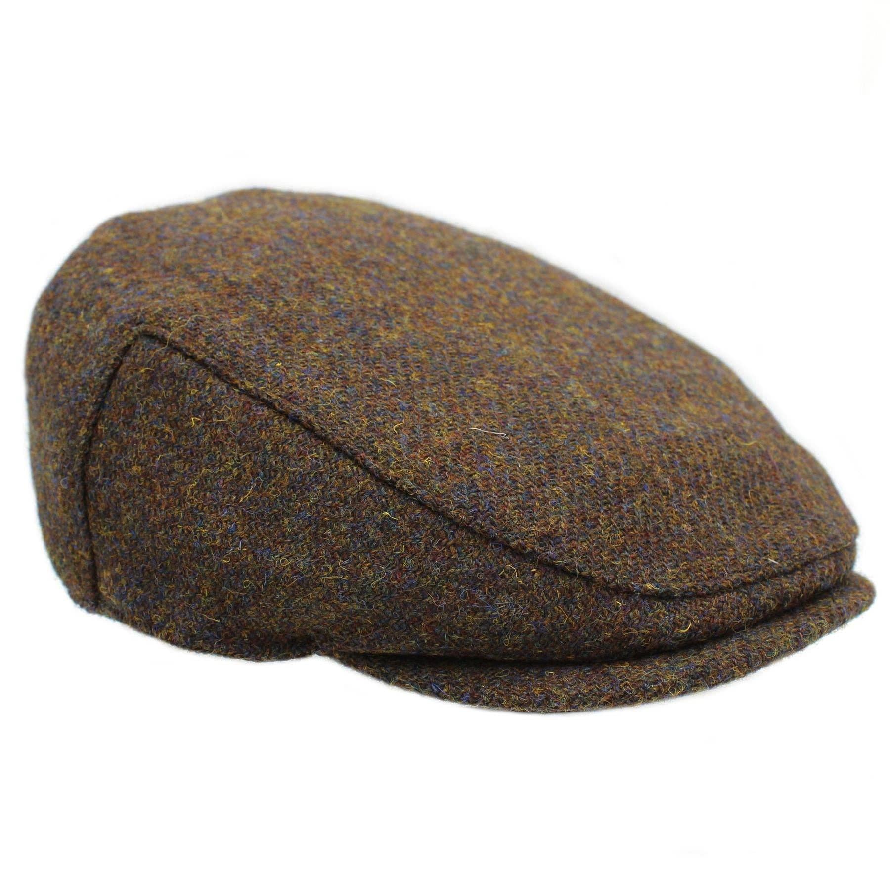 Heather Hats & Accessories - Wholesale Flatcap - Men's - Highland Harris Tweed Flat Cap ZH0145