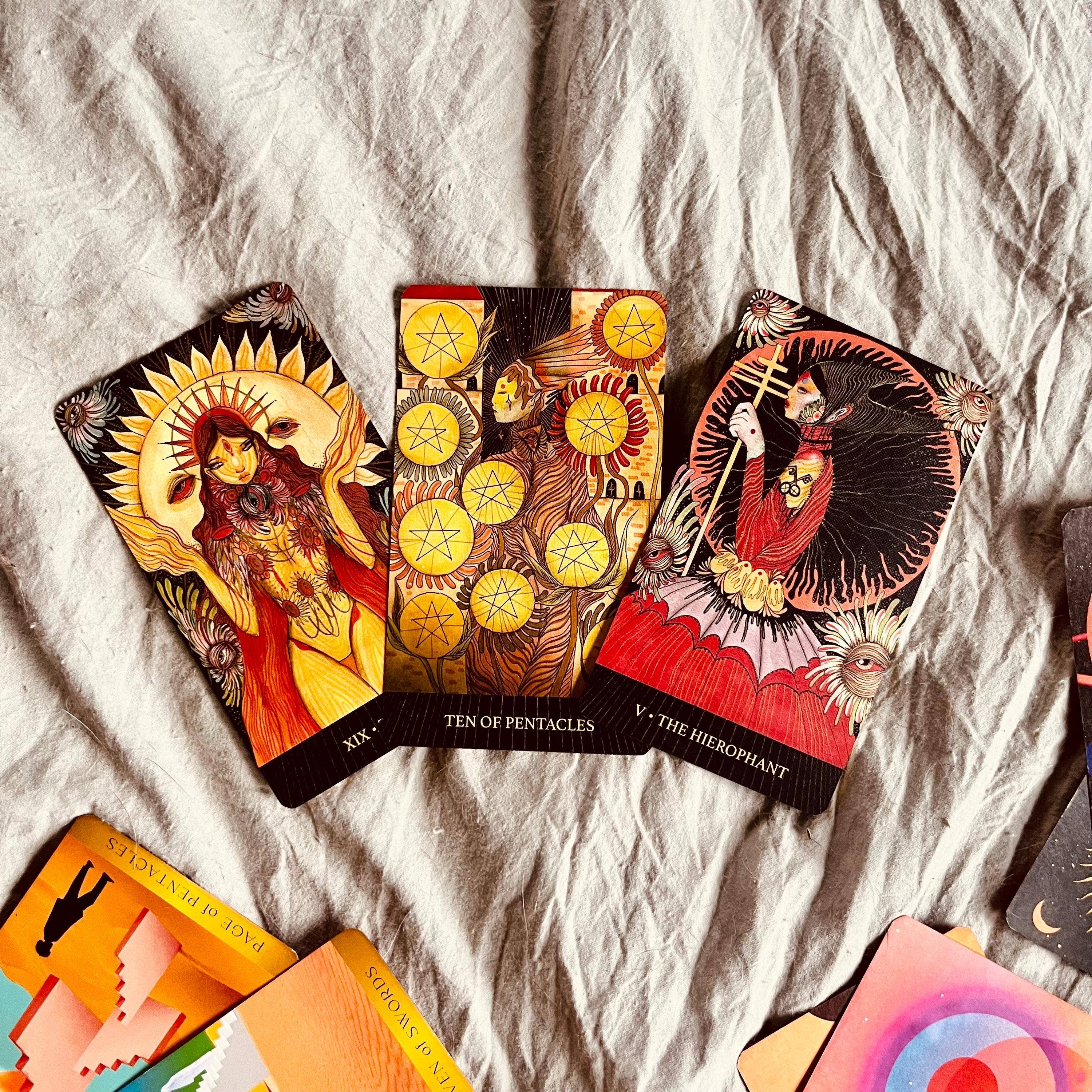 Beauty and the Moon – Cartas de tarô por atacado – Pacote de Leitura de Tarot de 3 Cartas Surpresa & Presente8