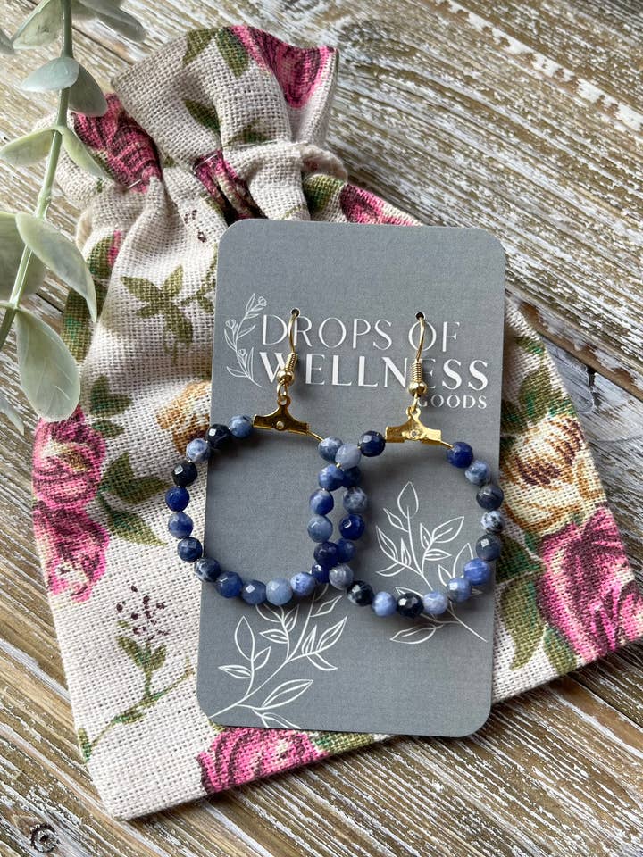 Pendientes difusores, joyas boho, aros, The Naomi para venta al por mayor de Drops of Wellness Goods