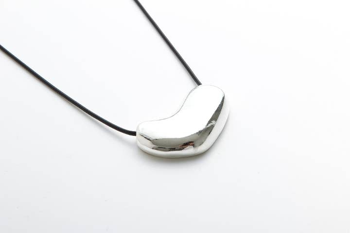 Kort halsband med justerbar kedja, försilvrad för wholesale av Accessoires by KHB