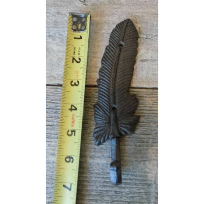 Midwest Craft House - Wholesale Wall Hook - Cast Iron Feather Hook