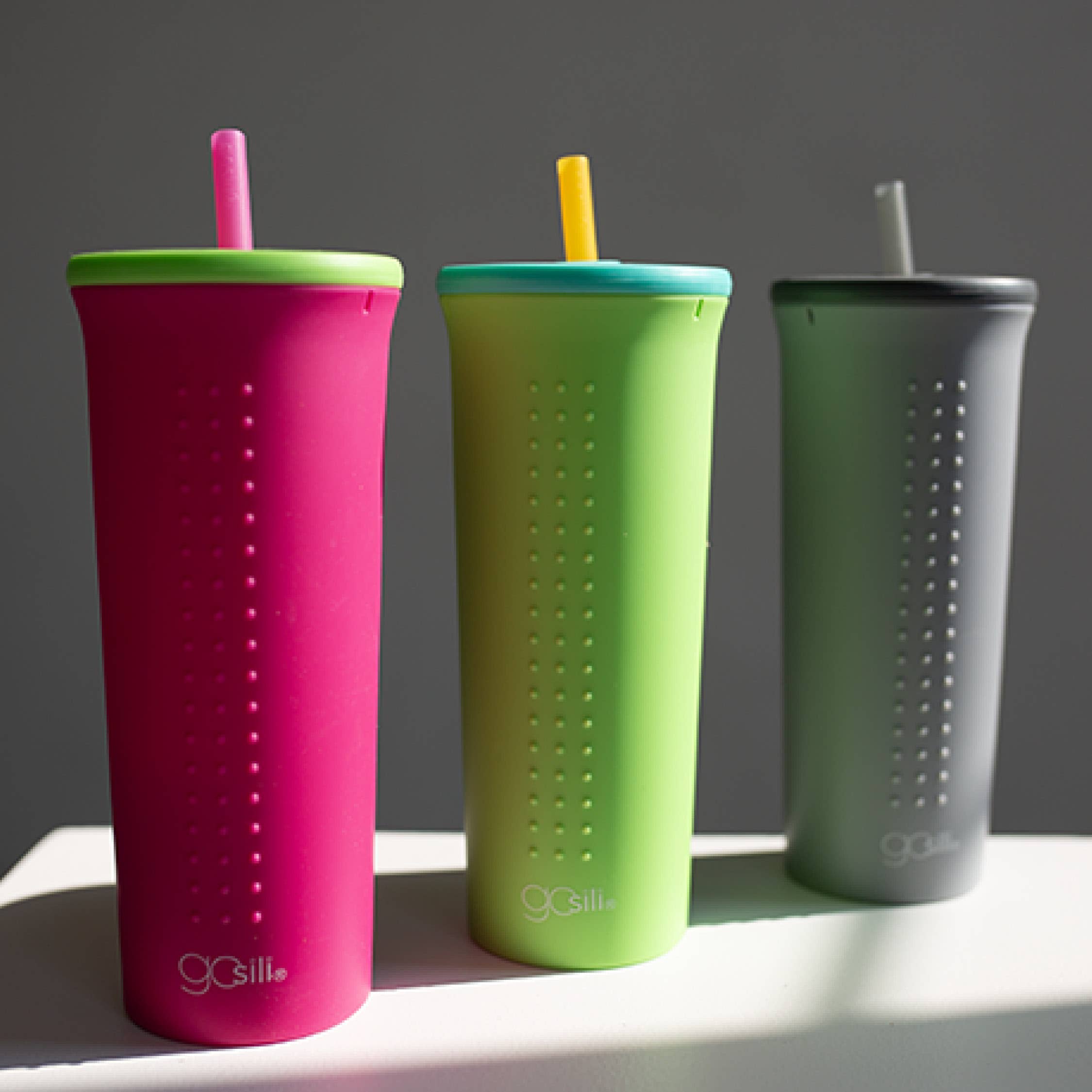 GoSili - Wholesale Insulated Mug/Tumbler - 24 oz Silicone Straw Cup10