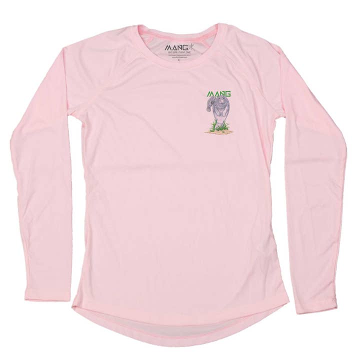 MANG - Wholesale Screen Printed T-Shirt - Women's - Mamma Manatee MANG - Women's - LS6
