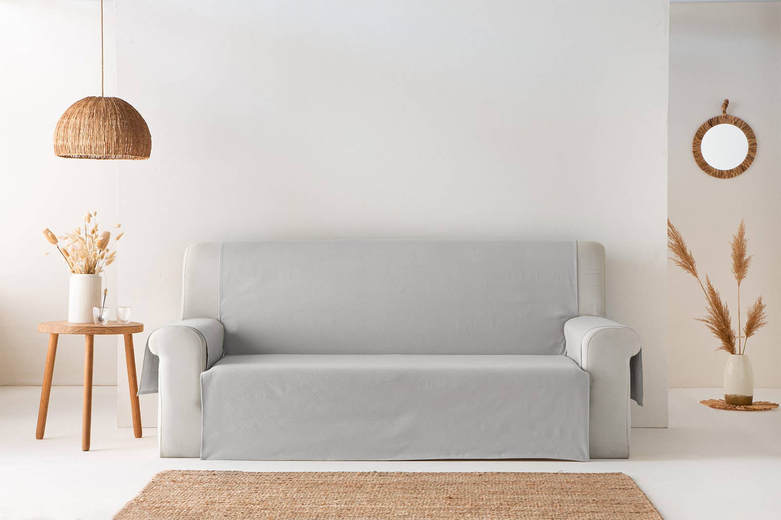 GAMUSI - Wholesale Chair/Sofa Slipcover - Smooth cotton plain sofa cover ALICANTE24