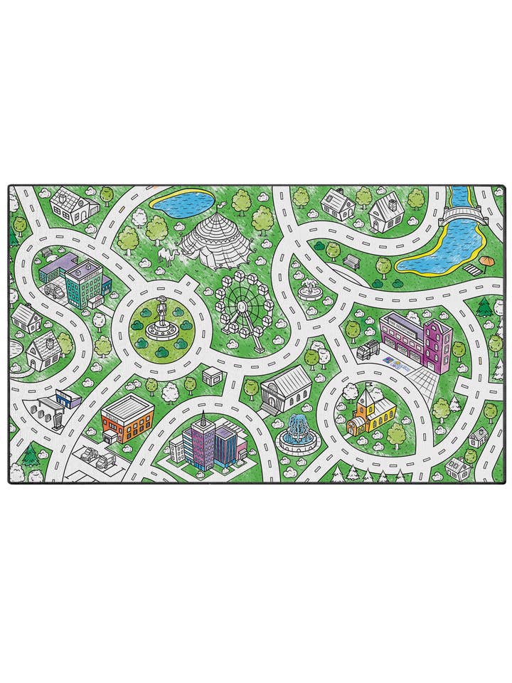 Circusstad voor wholesale door Coloring Rugs