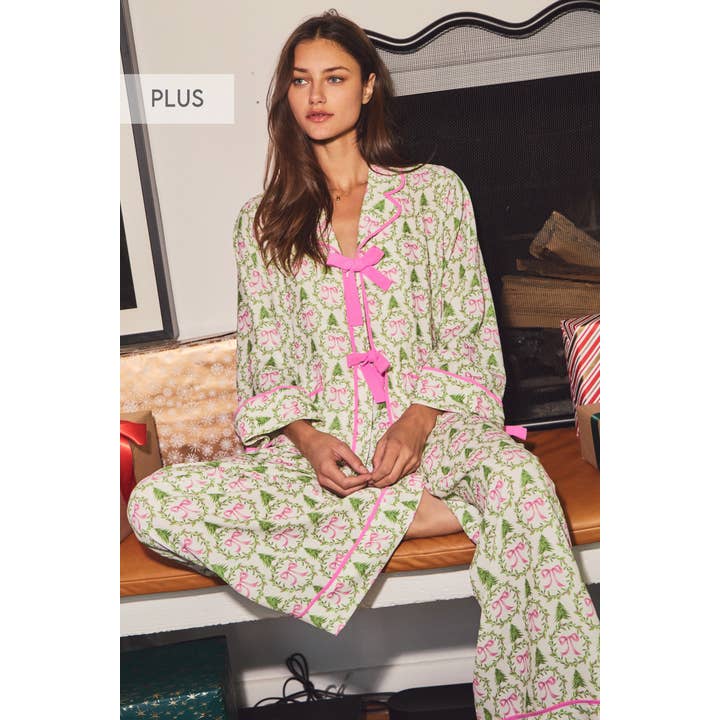 Plus Two-piece Pajama Set and other Purchase Wholesale plus size sleepwear. Free Returns & Net 60 Terms on Faire trending on Faire.