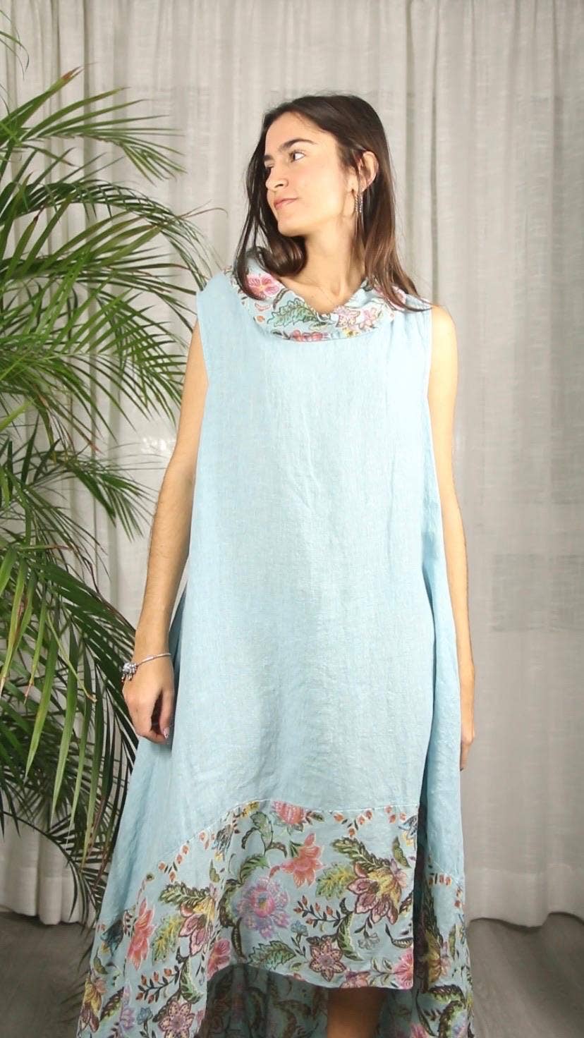 Linen & More – wholesale Dress – Women's – REF 26179 DRESS PRINTS 100% LINEN8