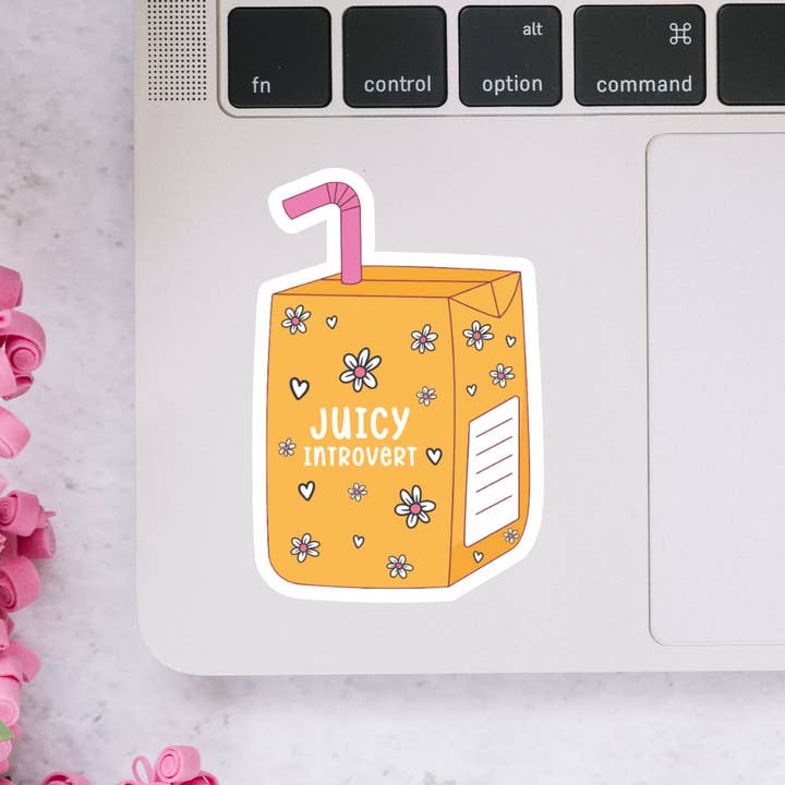 Dotesy Designs - Wholesale Sticker - Juicy Introvert Cute Sticker0